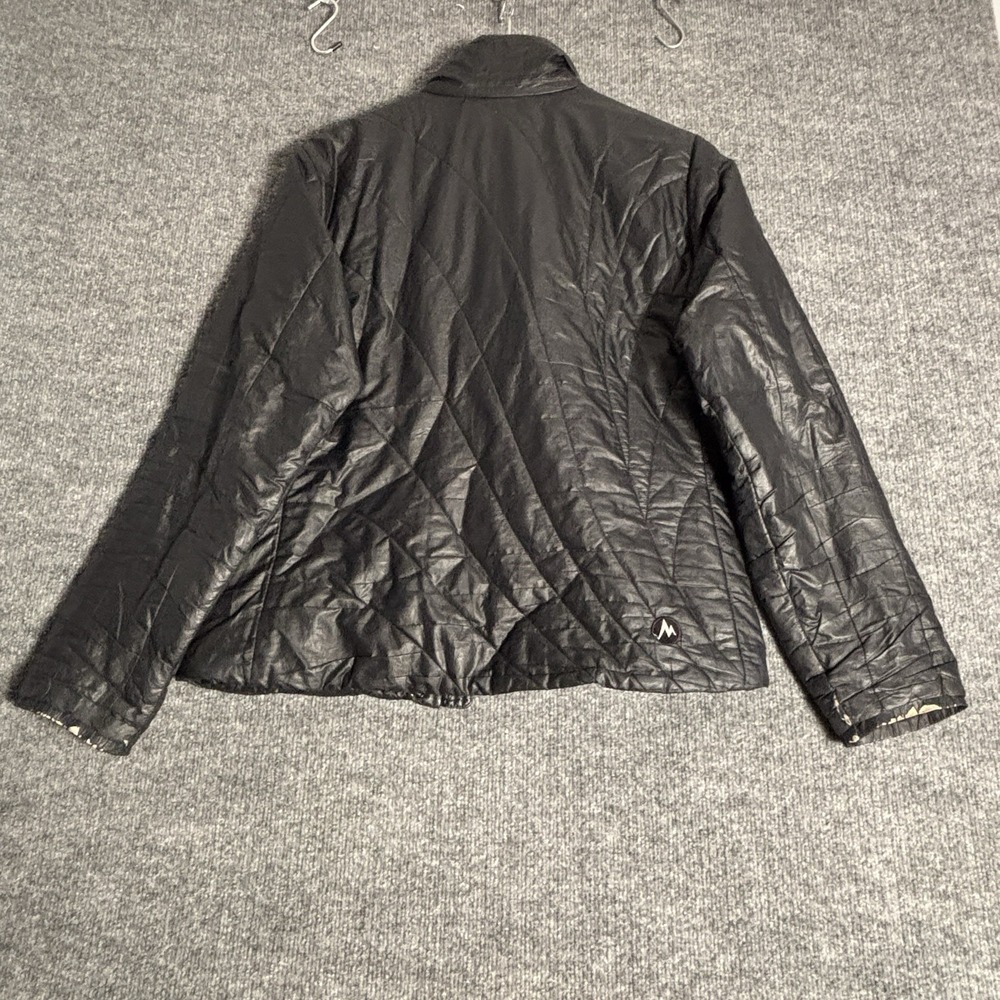 Marmot Puffer Jacket Womens Large Black Quilted Lightweight Hiking Packable - Picture 2 of 15
